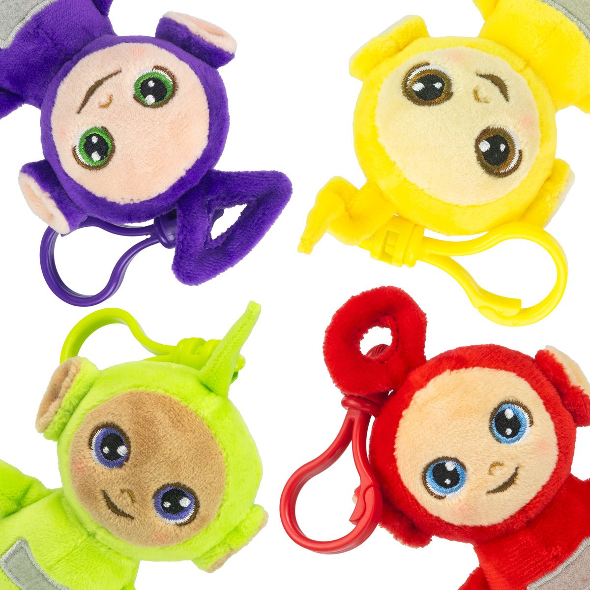 Teletubbies CheeBee Plush Clip-On Key Chain Set of 4