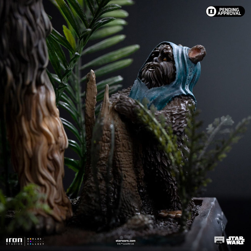 Star Wars: Return of the Jedi Chewbacca and Tokkat 1:10 Art Scale Limited Edition Statue