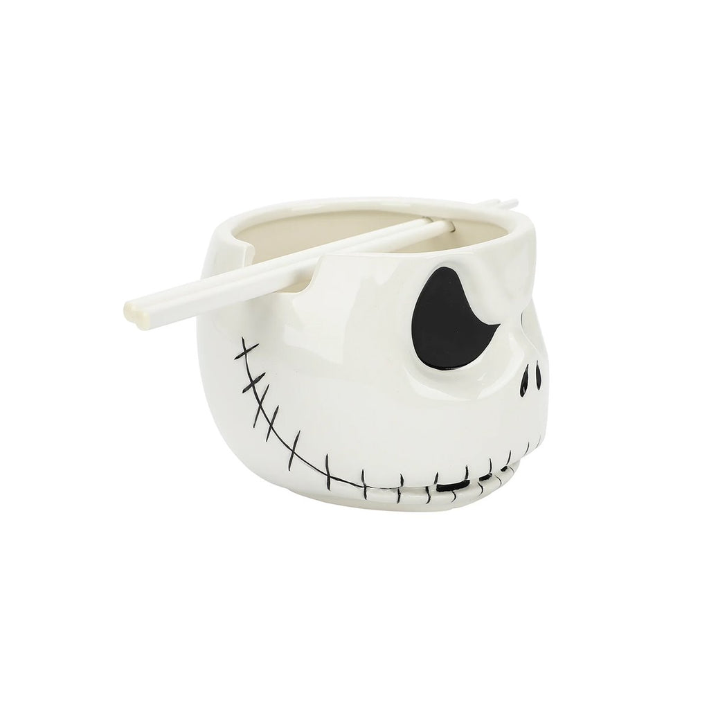 The Nightmare Before Christmas Jack Skellington Ceramic Ramen Bowl with Chopsticks