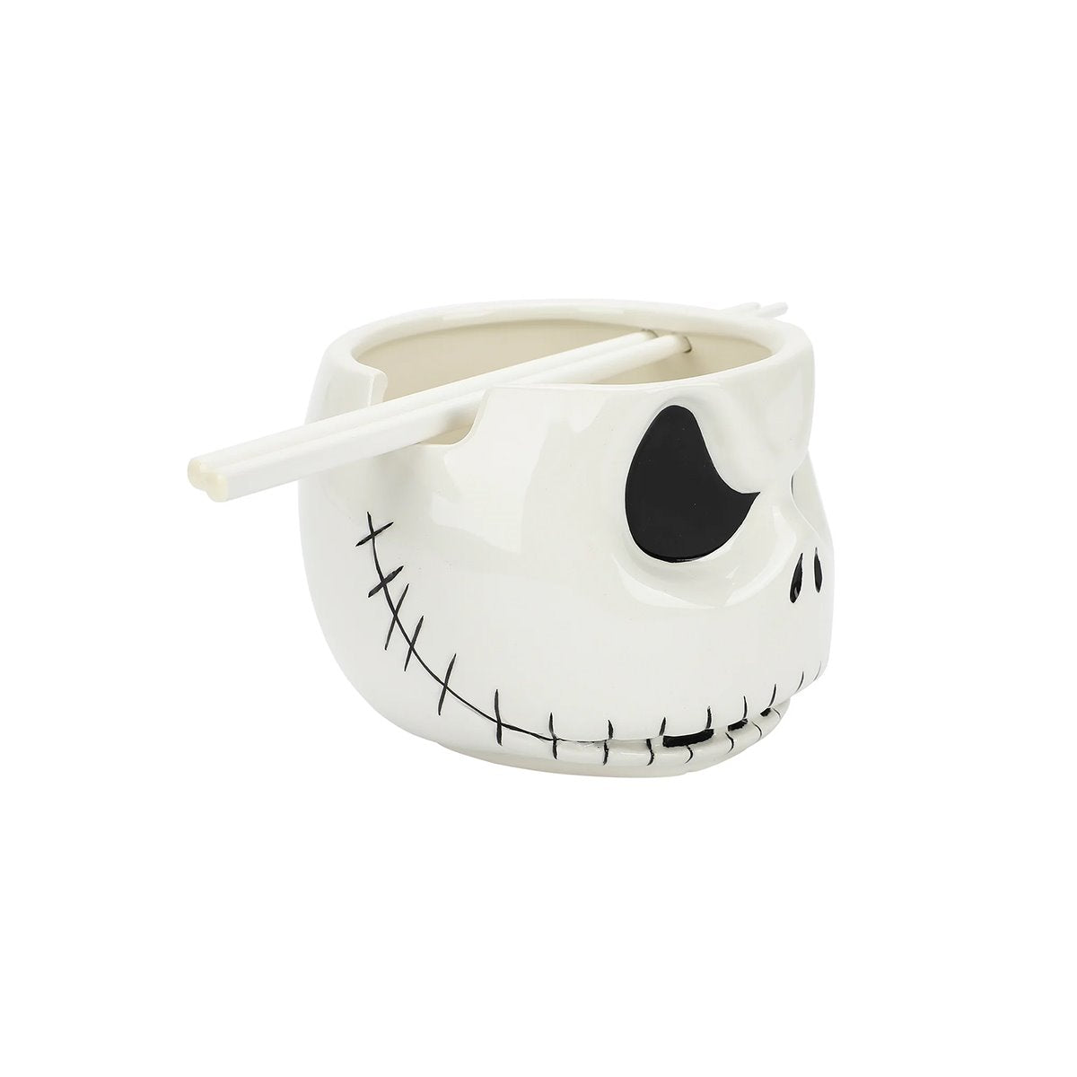 The Nightmare Before Christmas Jack Skellington Ceramic Ramen Bowl with Chopsticks