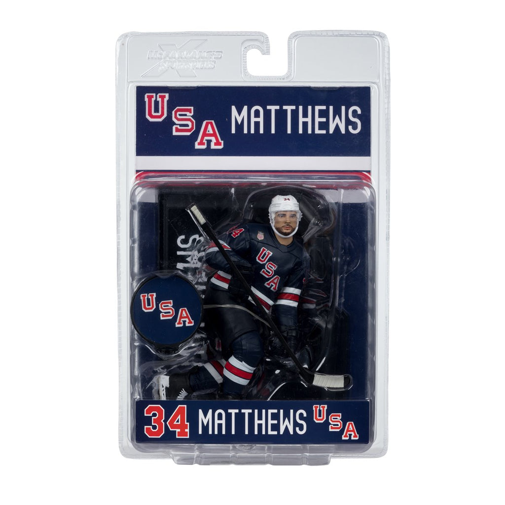 McFarlanes SportsPicks USA Hockey Auston Matthews Olympics 2026 7-Inch Scale Posed Figure