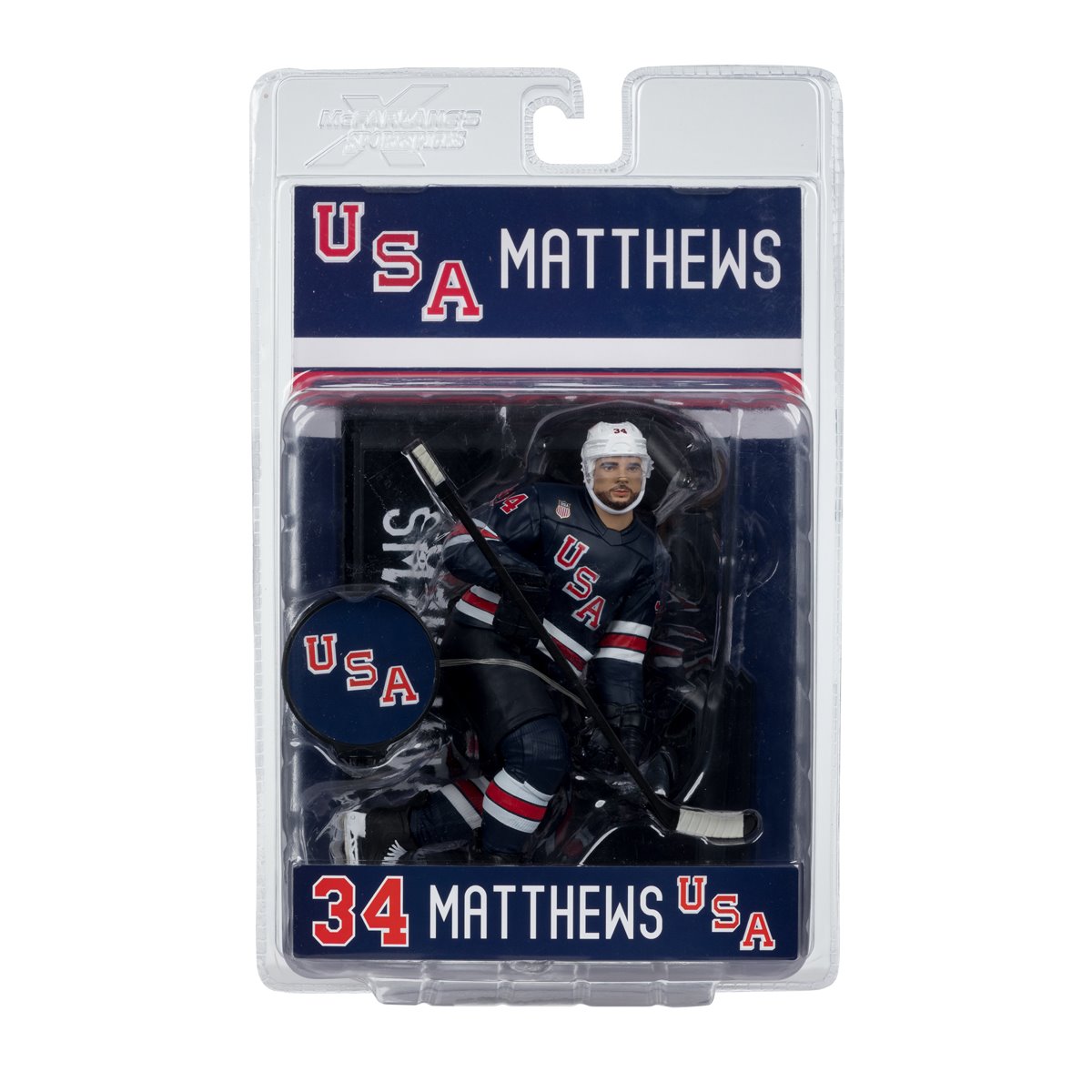 McFarlanes SportsPicks USA Hockey Auston Matthews Olympics 2026 7-Inch Scale Posed Figure