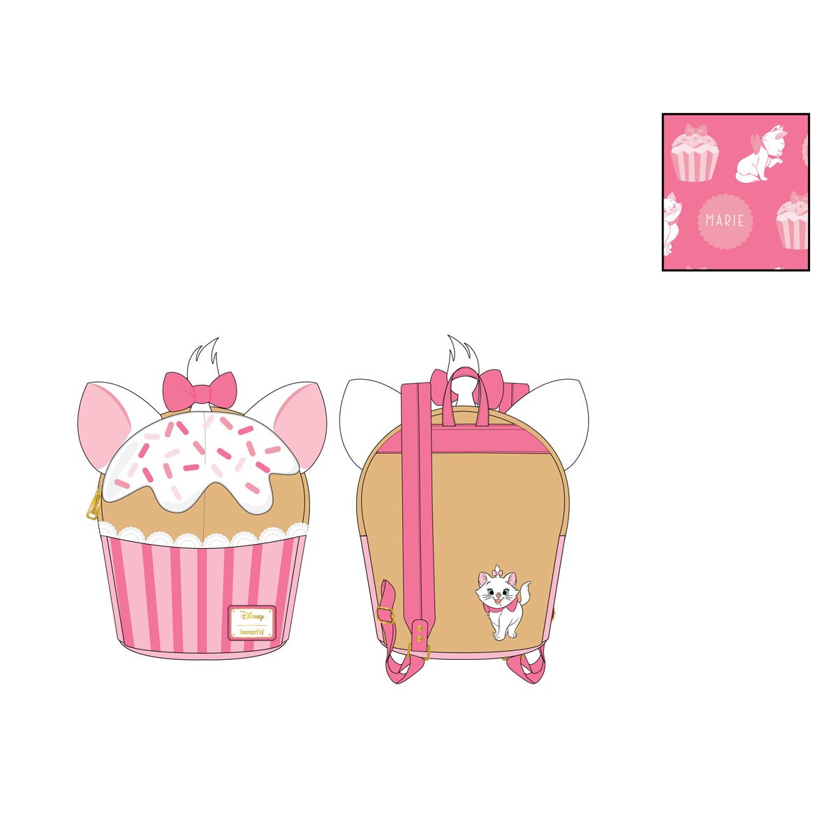 The Aristocats Marie Cupcake Mini-Backpack