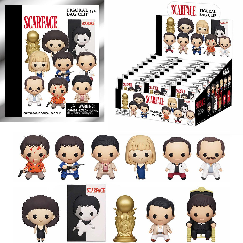 Scarface 3D Foam Bag Clip Display Case of 24
