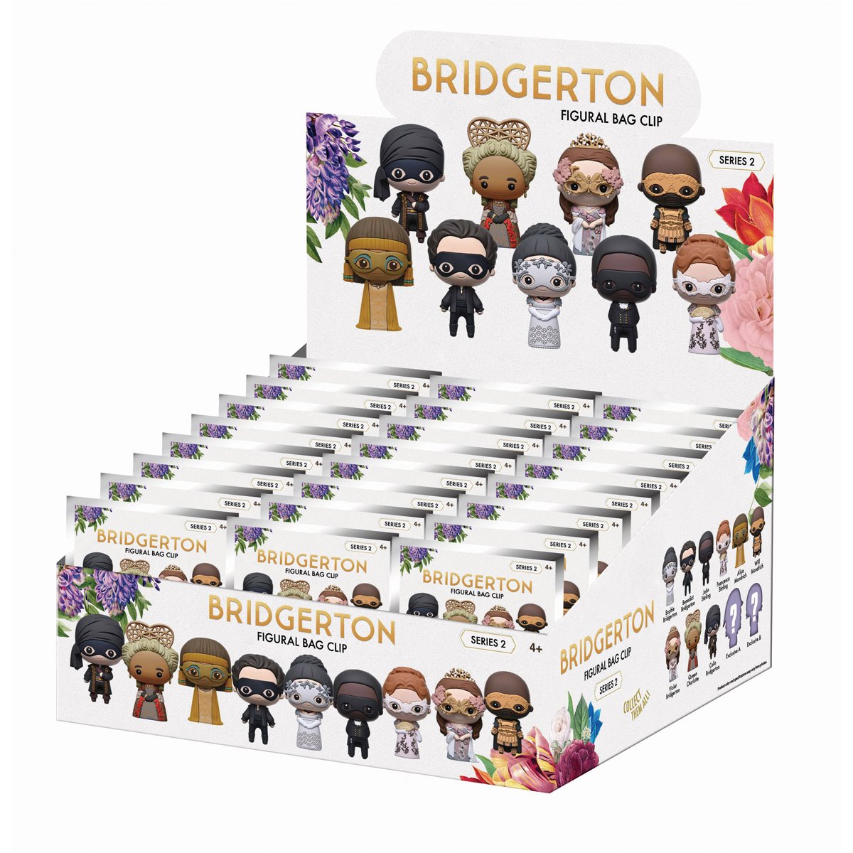 Bridgerton Season 4 Series 2 3D Foam Bag Clip Random 6-Pack