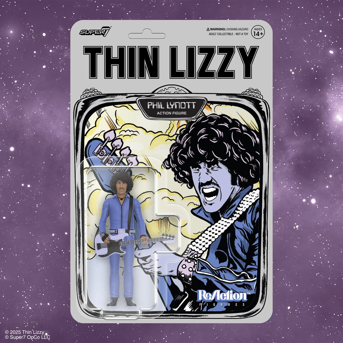 Thin Lizzy Phil Lynott Jailbreak 3 3/4-Inch ReAction Figure