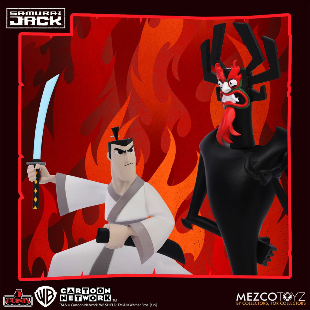 Samurai Jack 5 Points Action Figure Deluxe Set of 3