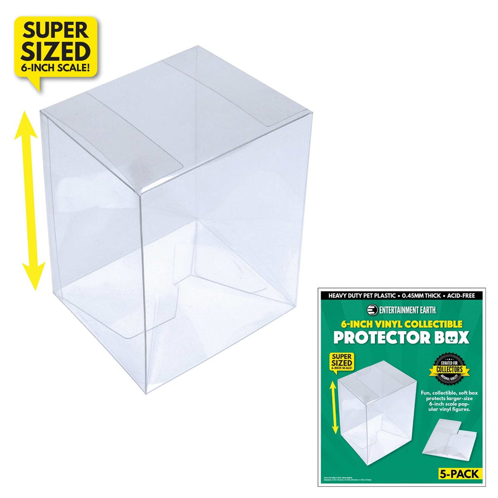 Entertainment Earth 6-Inch Vinyl Collectible Soft Collapsible Protector Box 5-Pack