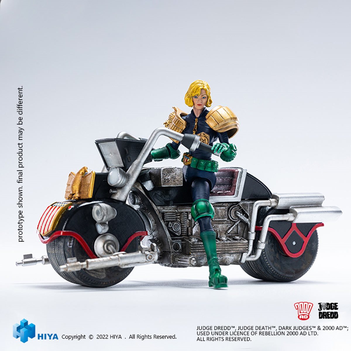 Judge Dredd Judge Anderson and Lawmaster MK II Exquisite Mini Series 1:18 Scale Action Figure Set