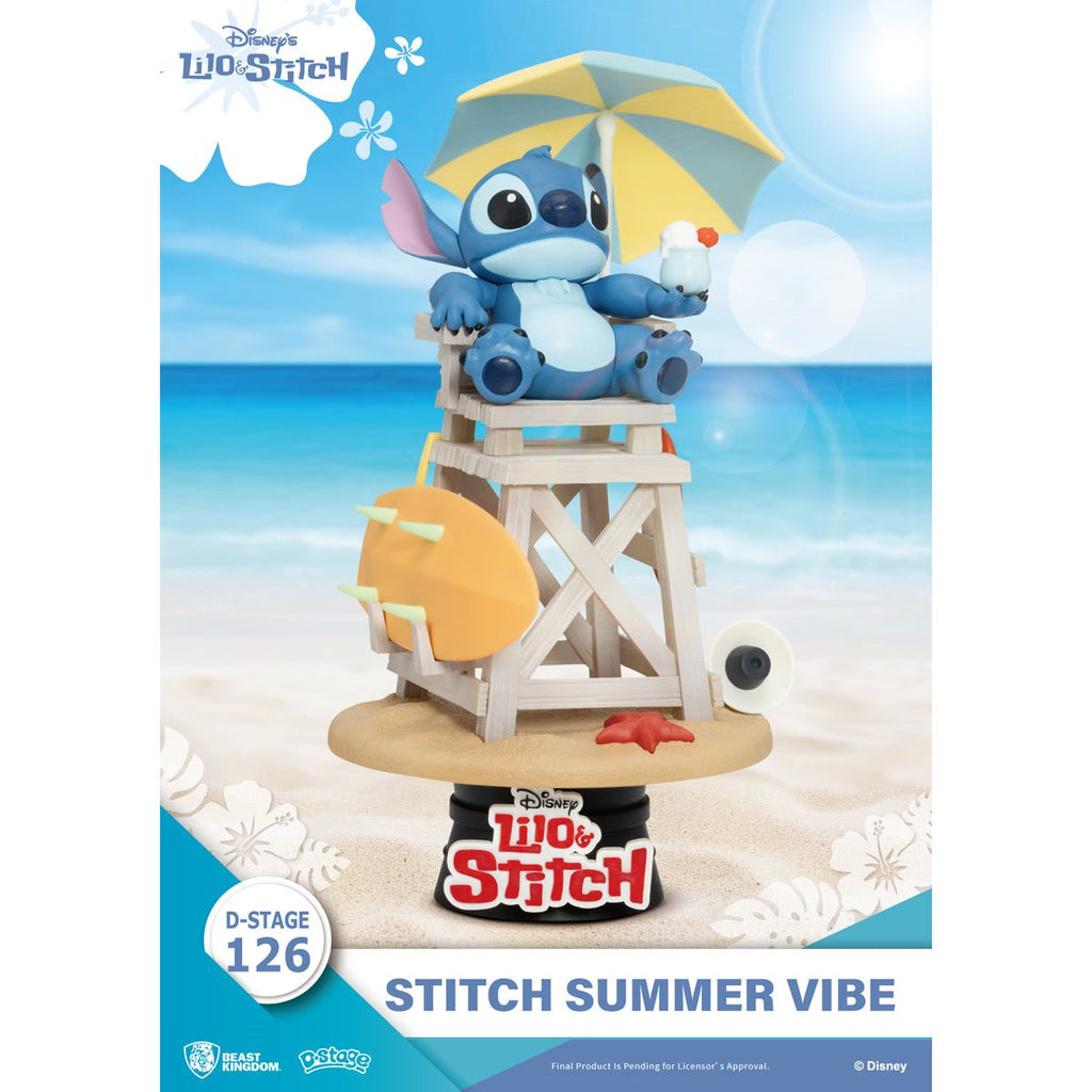 Lilo and Stitch Summer Vibes DS-126 D-Stage Statue