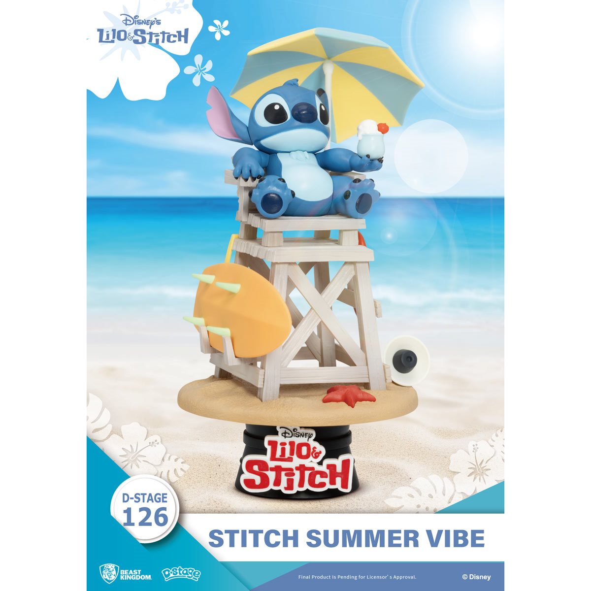 Lilo and Stitch Summer Vibes DS-126 D-Stage Statue