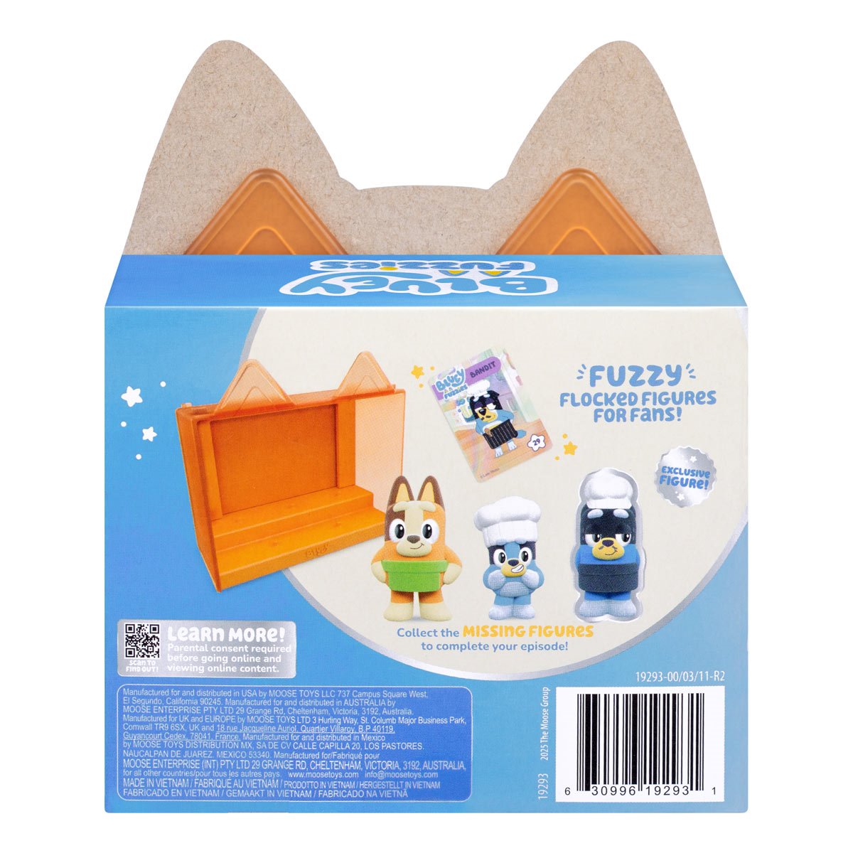 Bluey Fuzzies Series 14 Episode Mini-Figure Display Pack Case of 12