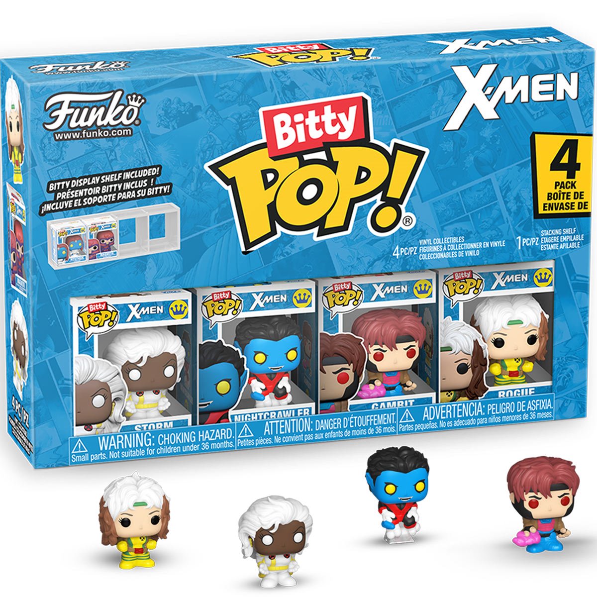 X-Men Gambit Funko Bitty Pop! Mini-Figure 4-Pack
