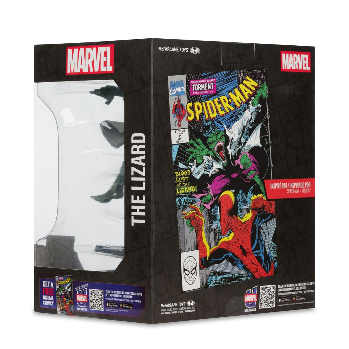 Marvel Collection Wave 6 The Lizard Spider-Man #2 1:10 Scale Posed Figure with Scene