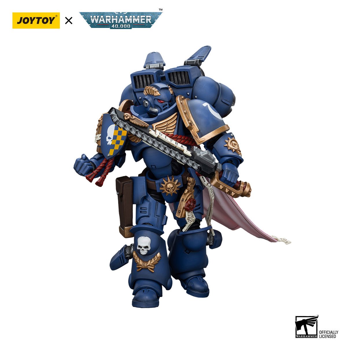 Joy Toy Warhammer 40,000 Ultramarines Captain with Jump Pack 1:18 Scale Action Figure