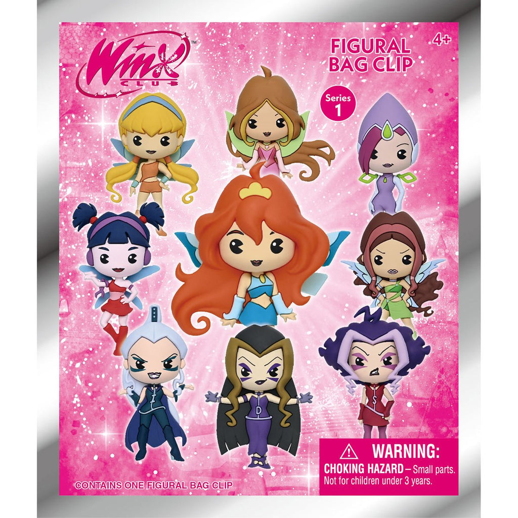 Winx Club 3D Foam Bag Clip Random 6-Pack