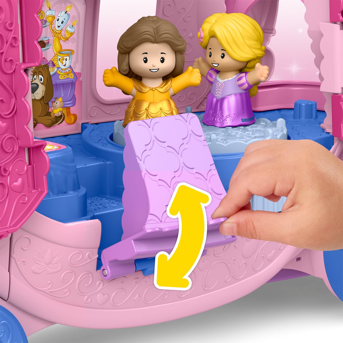 Disney Princess Little People Pull-Along Musical Carriage Playset