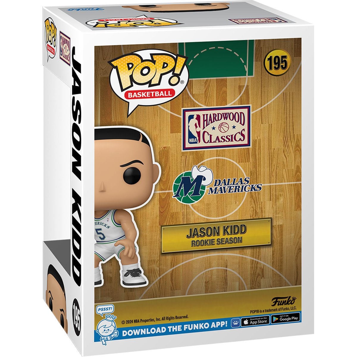 NBA Dallas Mavericks Jason Kidd Rookie Season Funko Pop! Vinyl Figure #195