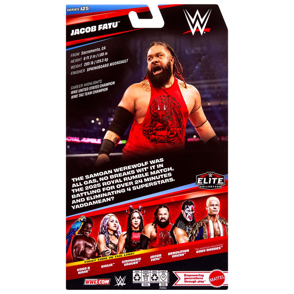 WWE Elite Collection Series 125 Jacob Fatu Action Figure