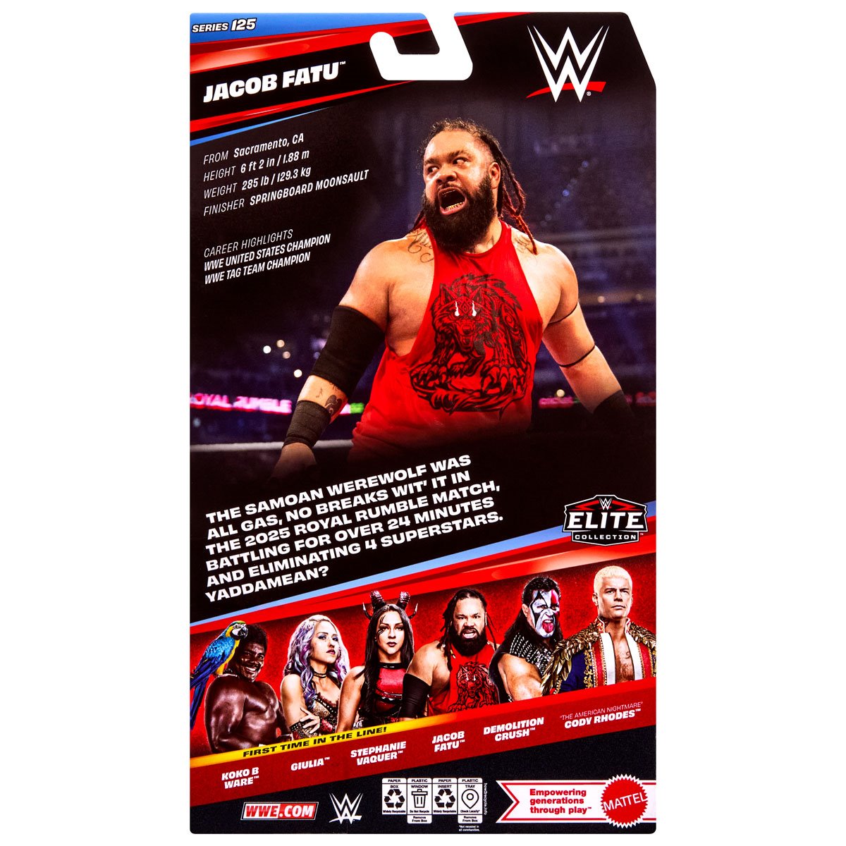 WWE Elite Collection Series 125 Jacob Fatu Action Figure