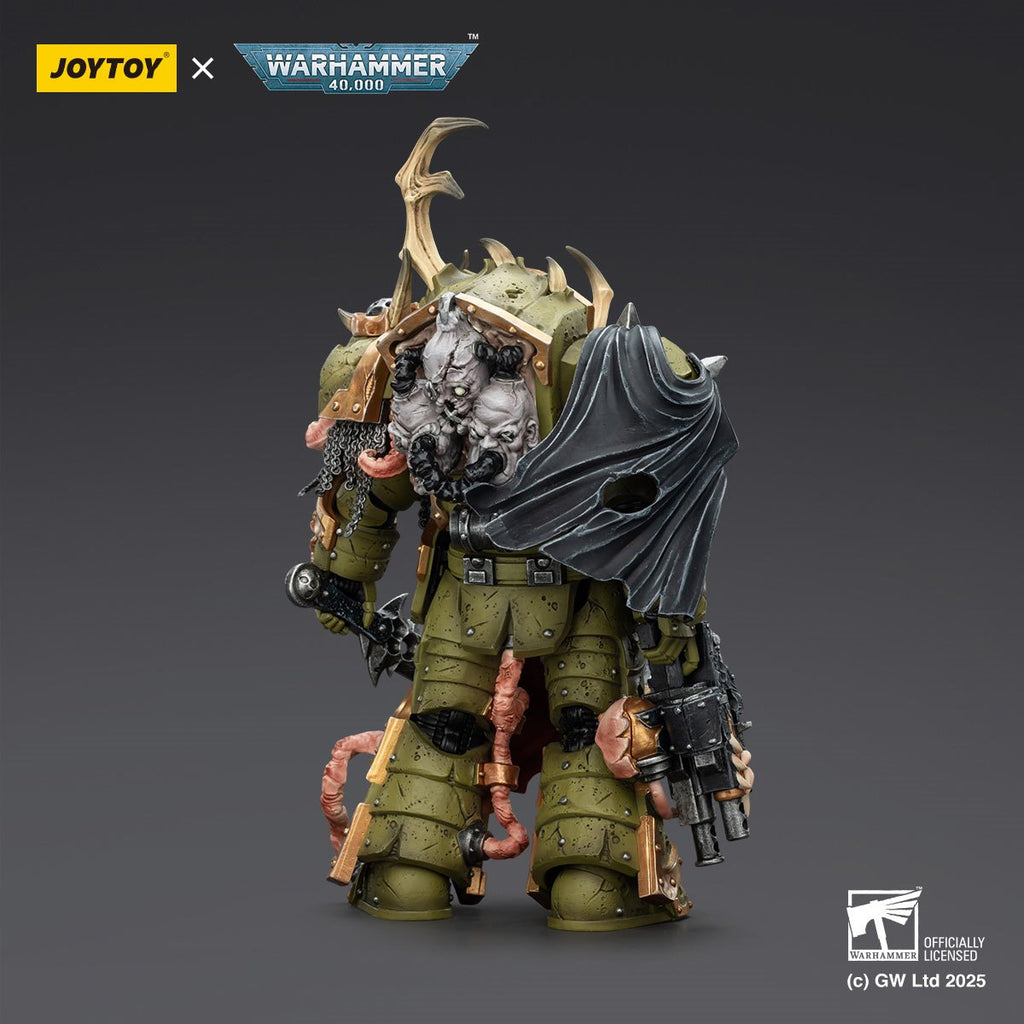Joy Toy Warhammer 40,000 Death Guard Blightlord Terminator 3 Combi-bolter and Bubotic Blade 1:18 Scale Action Figure