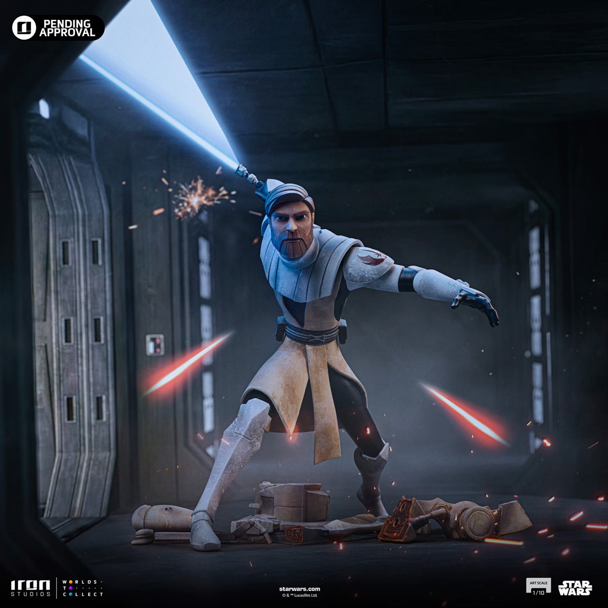 Star Wars: The Clone Wars Obi-Wan Kenobi 1:10 Art Scale Limited Edition Statue