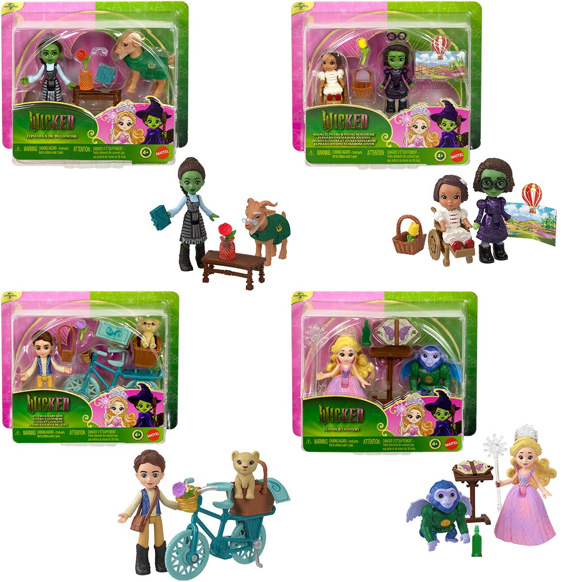 Wicked Ozian Occasion Packs Small Doll Set Case of 8