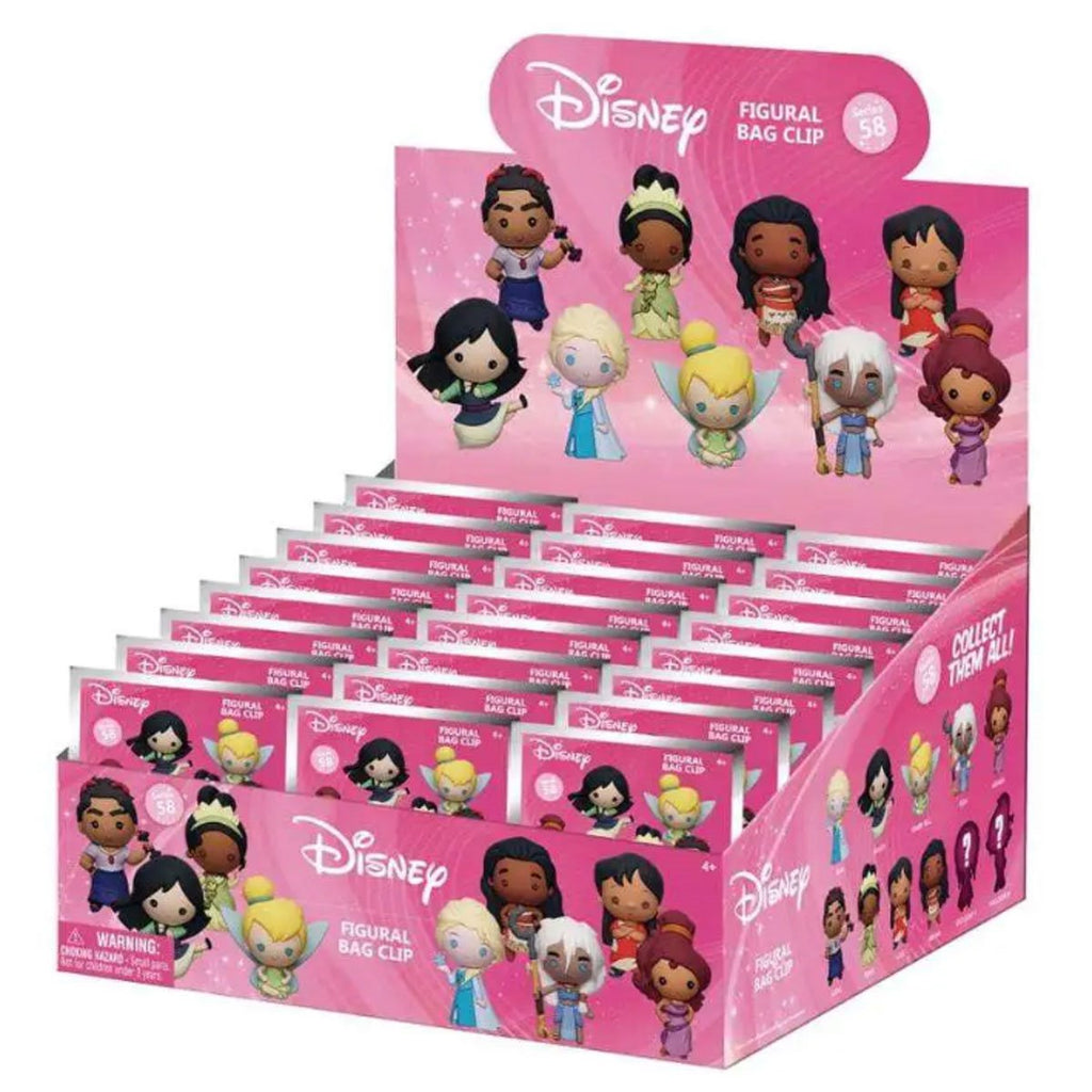 Disney Girl Power 3D Foam Bag Clip Display Case of 24