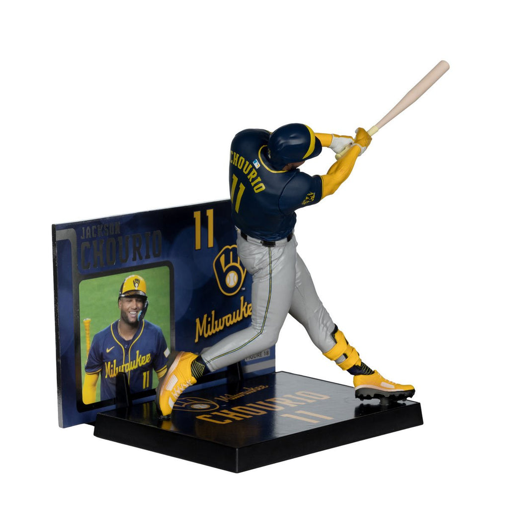 MLB SportsPicks Milwaukee Brewers Jackson Chourio 7-Inch Posed Figure
