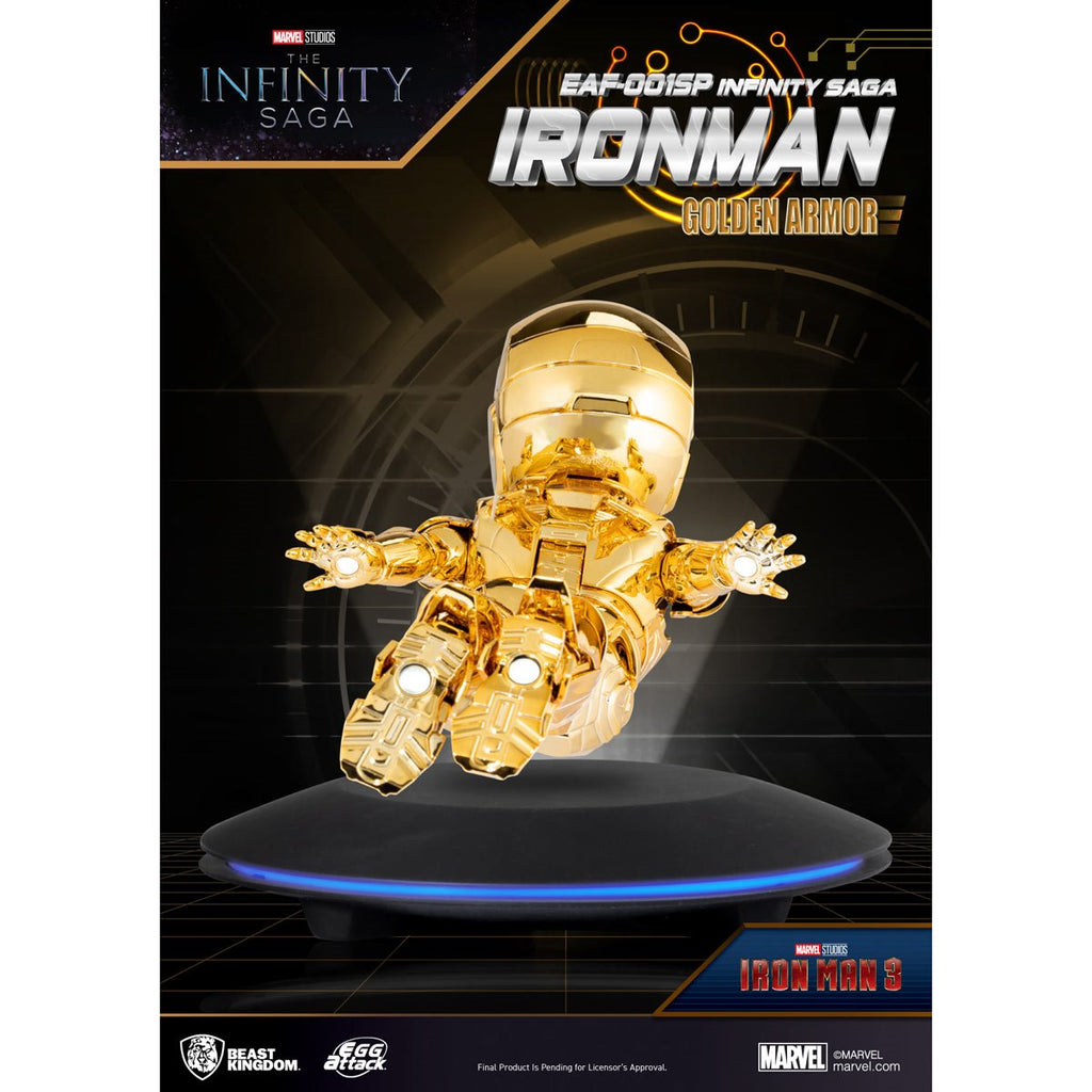 Marvel Studios: The Infinity Saga Iron Man Golden Armor Version EAF-001SP Egg Attack Floating Statue