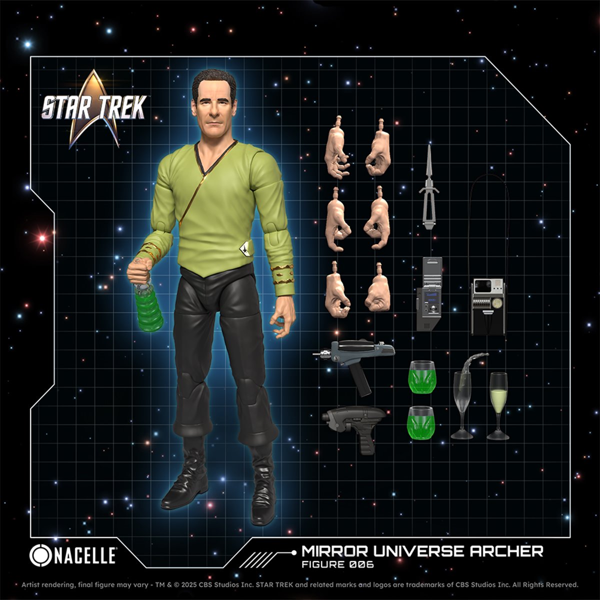 Star Trek: Enterprise Mirror Universe Archer Action Figure