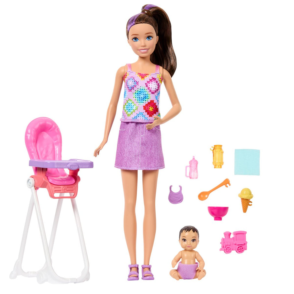 Barbie Family & Friends Skipper High Chair Playset and Doll