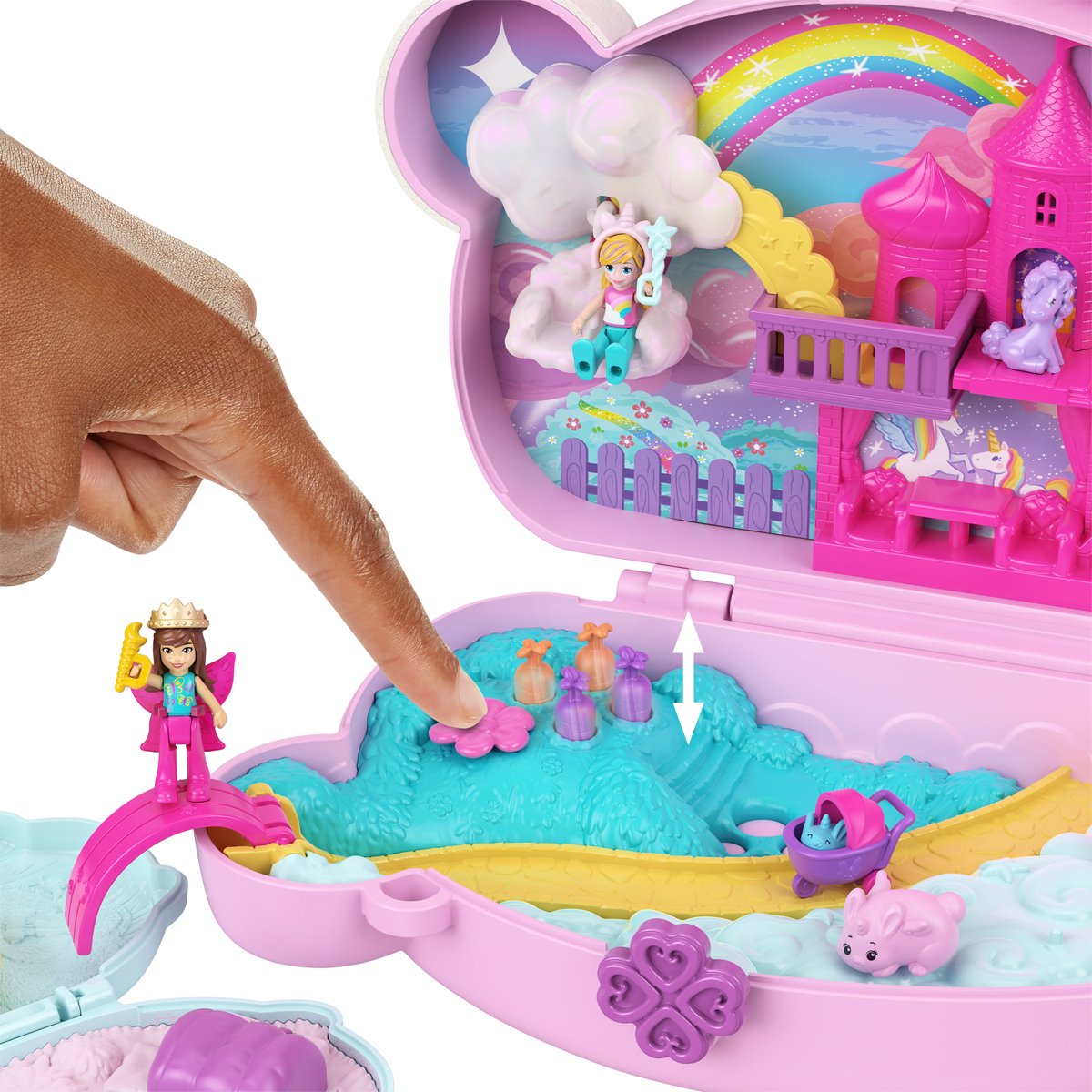 Polly Pocket 2-In-1 Bunny Fun Compact Playset