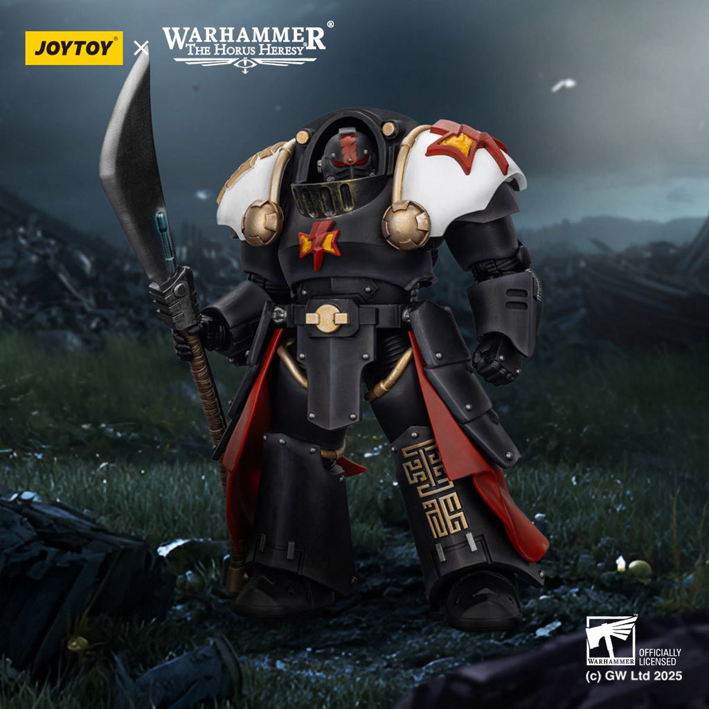Joy Toy Warhammer The Horus Heresy White Scars Ebon Keshig Terminator 2 with Power Glaive 1:18 Scale Action Figure