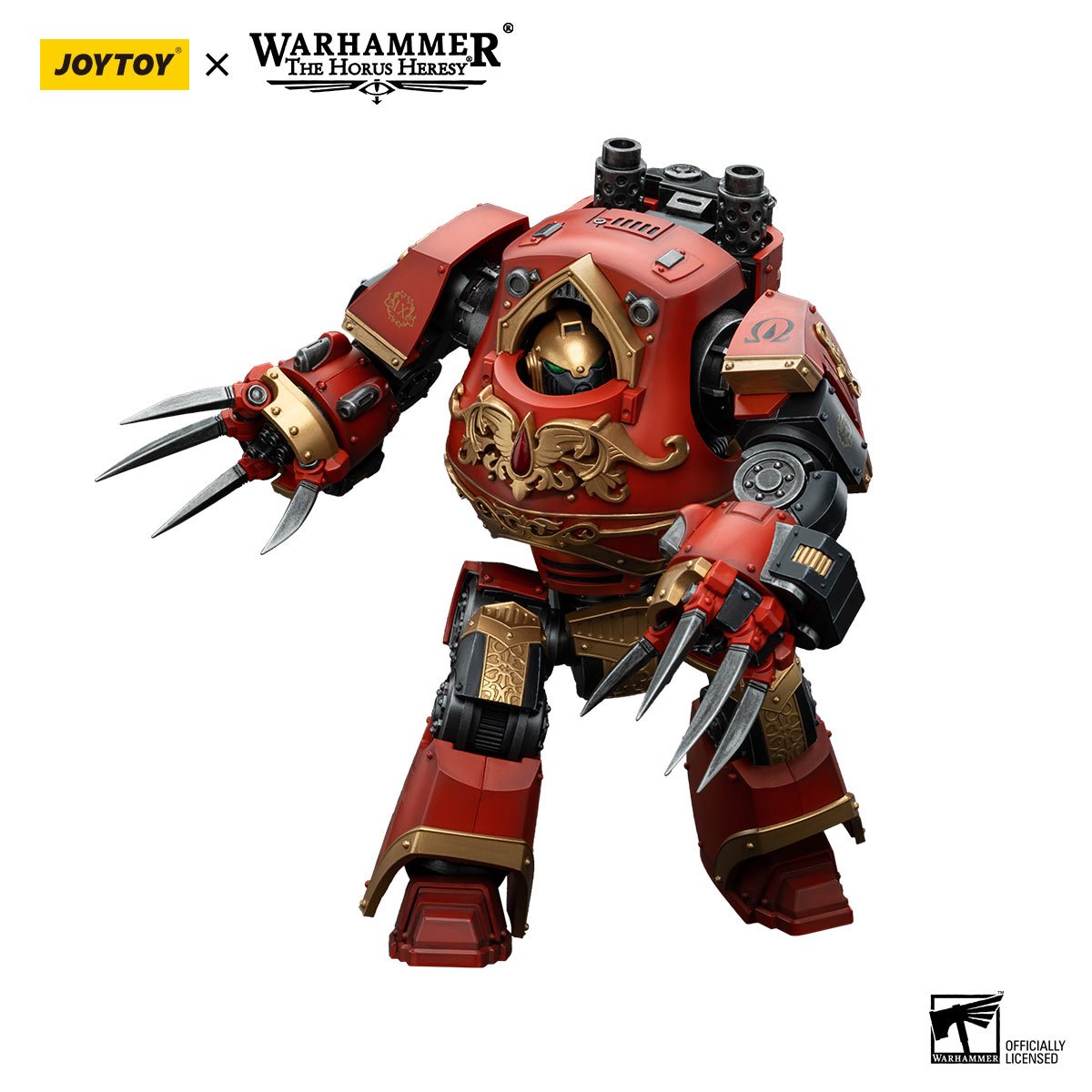 Joy Toy Warhammer The Horus Heresy Blood Angels Contemptor Incaendius Dreadnought 1:18 Scale Action Figure