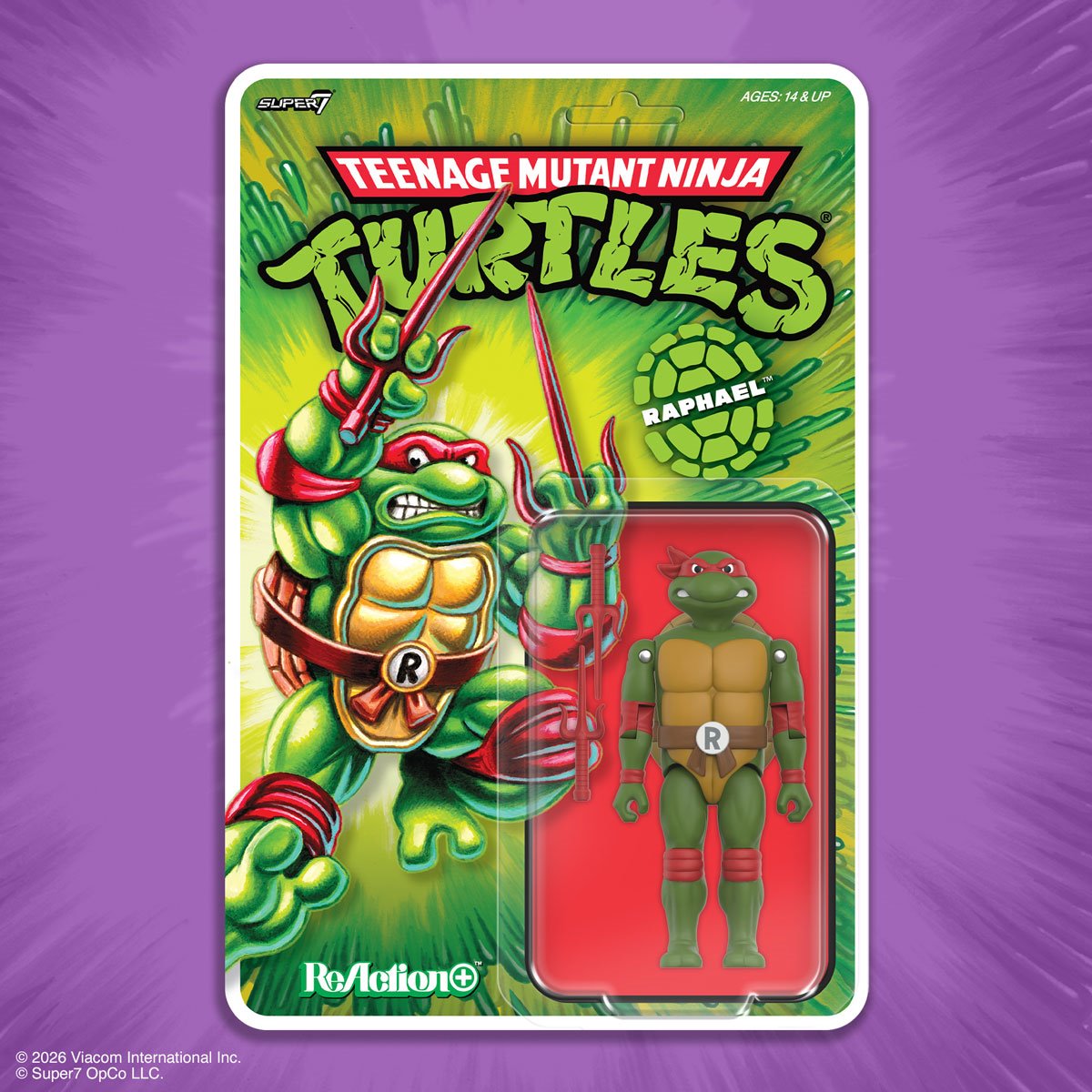 Teenage Mutant Ninja Turtles Raphael 3 3/4-Inch ReAction+ Figure