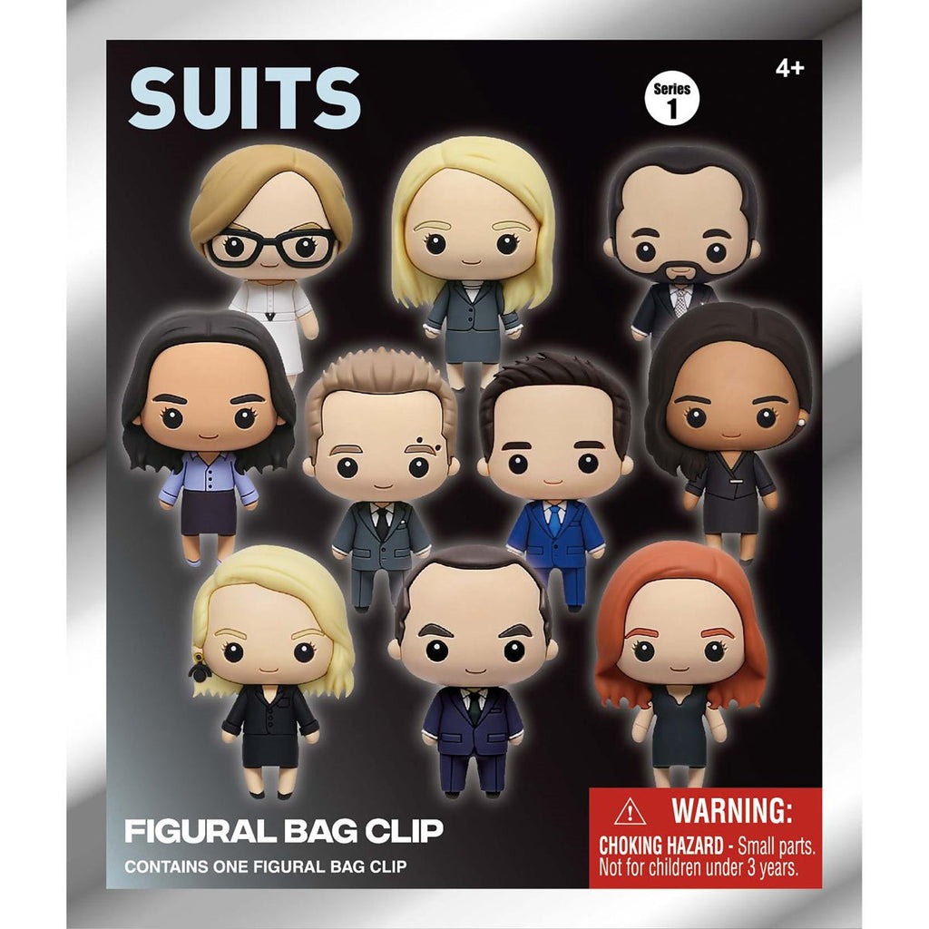 Suits 3D Foam Bag Clip Display Case of 24