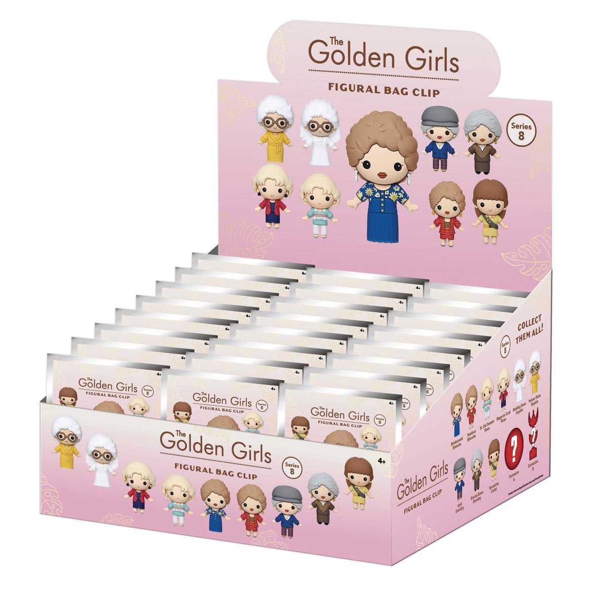 Golden Girls Series 8 3D Foam Bag Clip Random 6-Pack