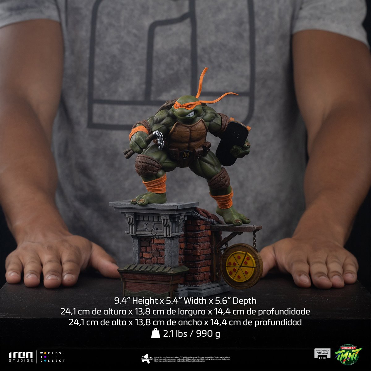 Teenage Mutant Ninja Turtles Michelangelo Unleashed 1:10 Art Scale Limited Edition Statue