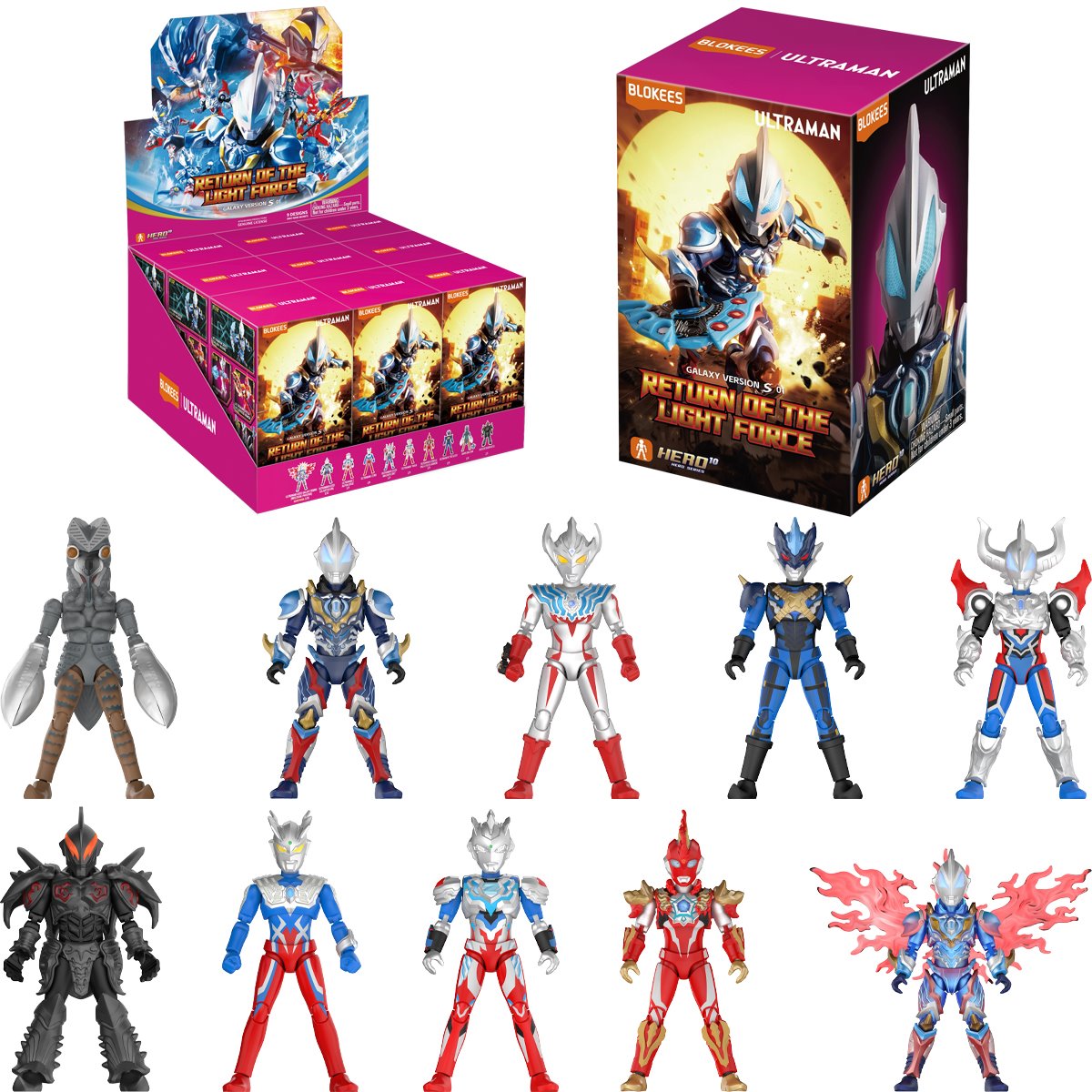 Ultraman Galaxy S Version 01-Return of the Light Force Case of 9