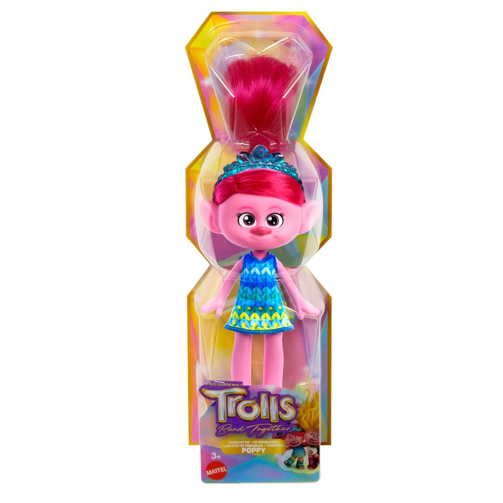 Trolls 3 Band Together Trendsettin' Queen Poppy Fashion Doll