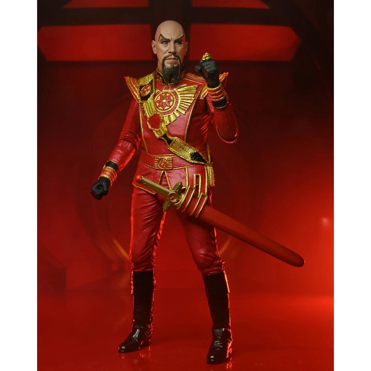 King Features Flash Gordon The Movie Ultimate Ming Red Military Outfit Version 7-Inch Scale Action Figure