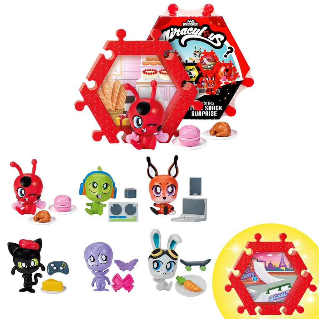 Miraculous Ladybug Miracle Stack Shack Surprise Mini-Figure Case of 16