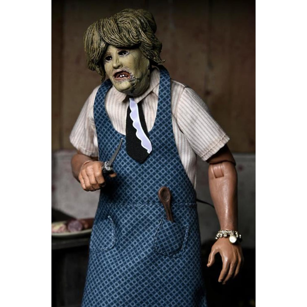 The Texas Chainsaw Massacre Leatherface with Old Lady Mask 8-Inch Clothed Action Figure