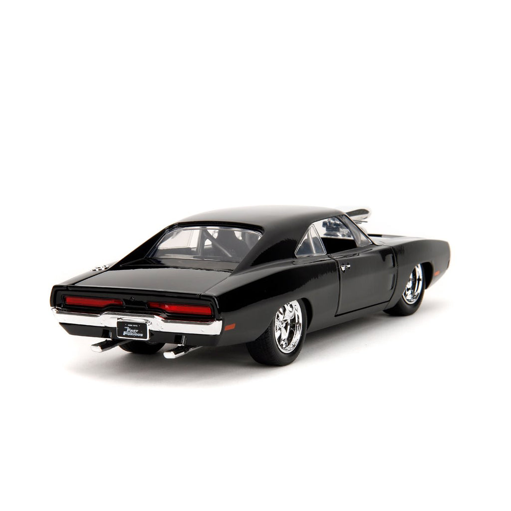 Hollywood Rides Fast and the Furious Dodge Charger R/T 1:24 Scale Die-Cast Metal Vehicle with Dom Figure