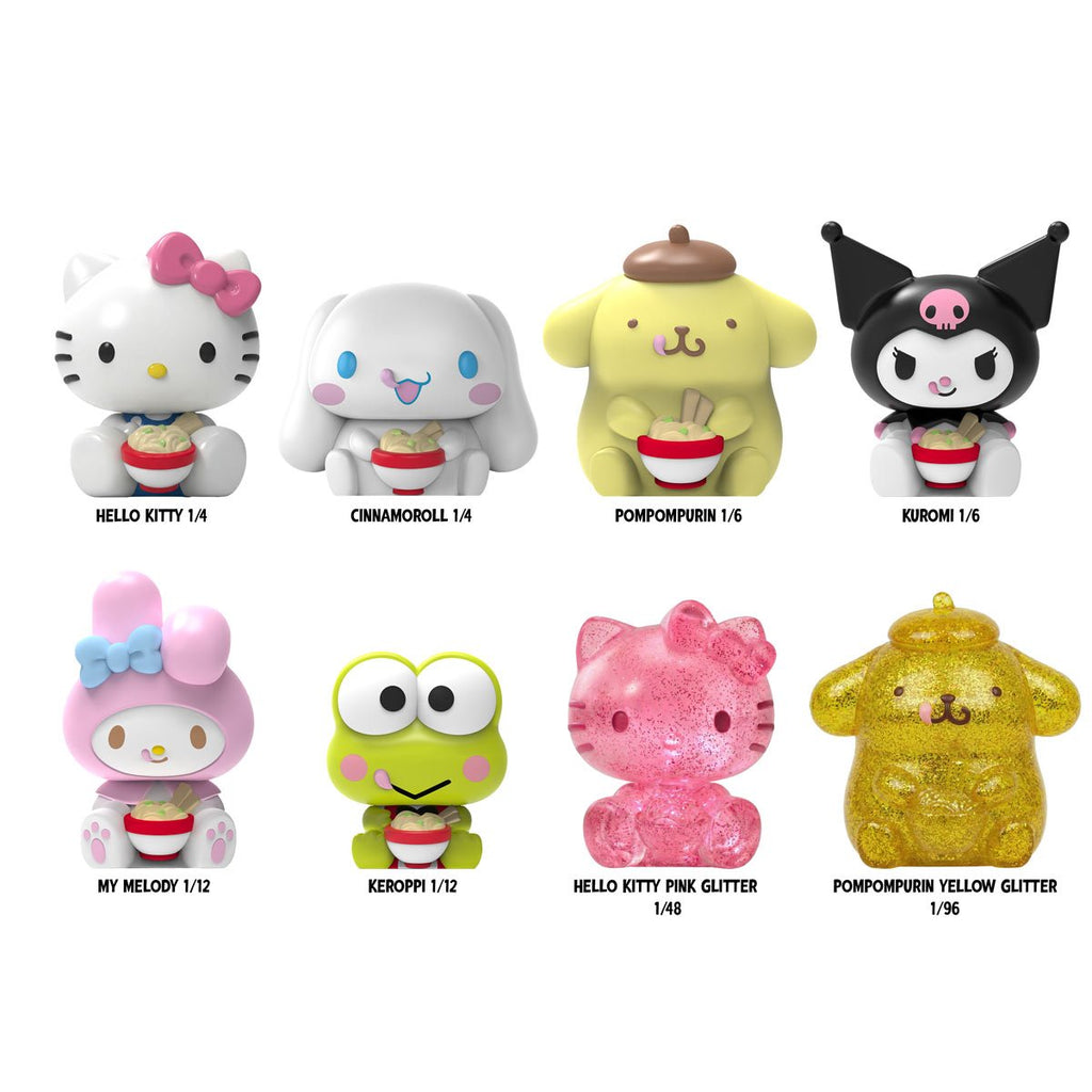 Hello Kitty and Friends Rokimoto Cup Vinyl Figure Display Case of 12