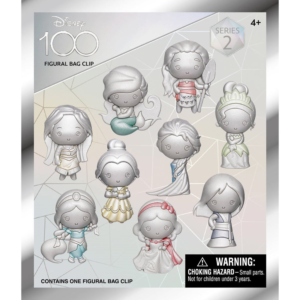 Disney 100 Heroines Series 2 3D Foam Bag Clip Random 6-Pack