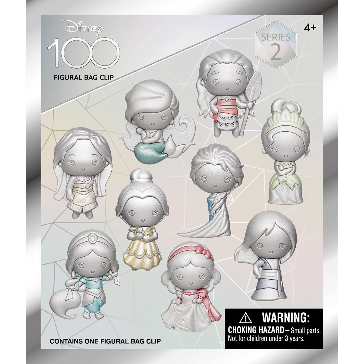 Disney 100 Heroines Series 2 3D Foam Bag Clip Random 6-Pack