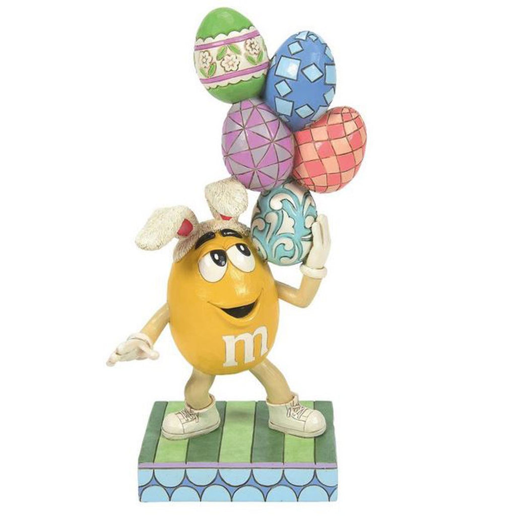 M&M's Yellow Character with Eggs By Jim Shore Statue