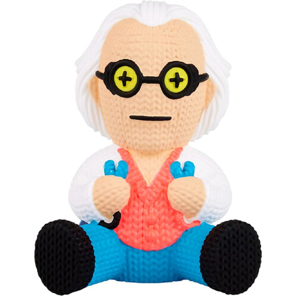 Back to the Future Dr. Emmett Brown with Jumper Cables #149 Limited Edition Blacklight Handmade By Robots Vinyl Figure